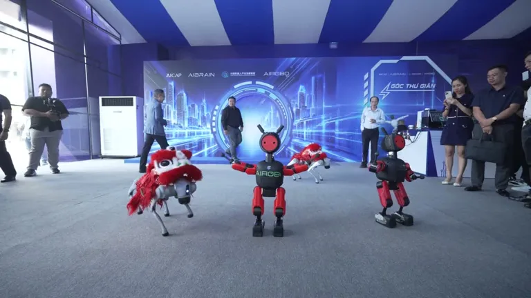 Robot trình diễn ban ngày